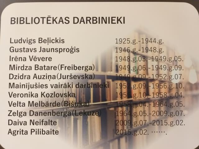 Bibliotēkas darbinieki